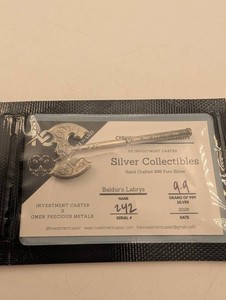 Baldurs Labrys 999 Pure Silver Collectible