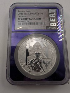 NGC Germania 2026 1 Oz Silver Fantasy Issue PF70 Ultra Cameo 5 Mark