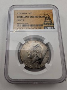 1968 Kennedy Half Dollar NGC Brilliant Uncirculated Silver