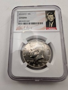 1966 Kennedy Half Dollar NGC Genuine