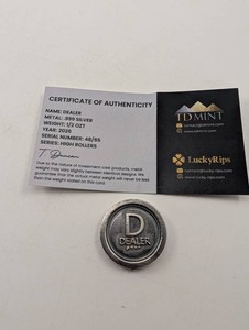 LuckyRips Dealer .999 Silver High Rollers Round 12 Oz