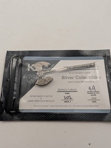 Baldurs Labrys Silver Collectible 9.9 Grams 999 Pure Silver