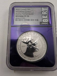 2020 Canada Woodland Caribou 2 Dollar NGC PF70