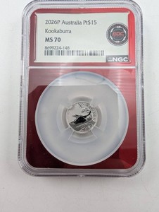 2026P Kookaburra NGC MS70 110 Ounce Of Platinum