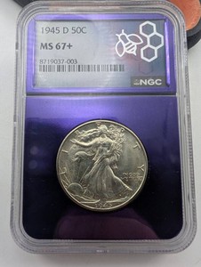 1945-D Walking Liberty Half Dollar NGC MS67