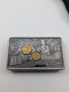 Lucky Rips Craps TD Mint Gold And Silver Art Bar #018