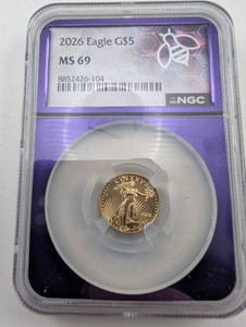 2026 Eagle G$5 NGC MS69