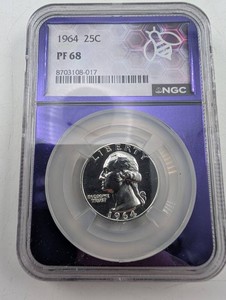 1964 Washington Quarter NGC PF68
