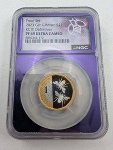 2023 1 Pound KC III Definitives NGC PF69 Ultra Cameo