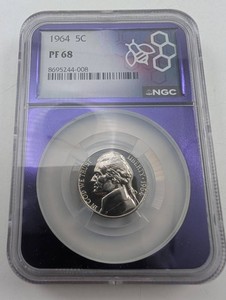 1964 Jefferson Nickel NGC PF68
