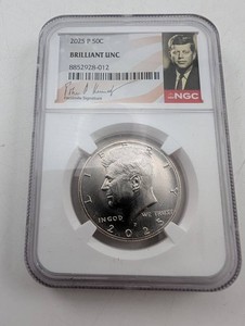 2025 P Kennedy Half Dollar NGC Brilliant UNC