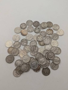 63 90% Silver Mercury & Roosevelt Dimes