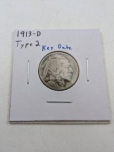 1913-D Buffalo Nickel Type 2 Key Date