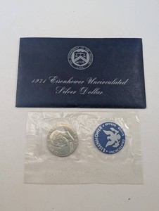 1971 40% Silver Eisenhower Uncirculated Silver Dollar