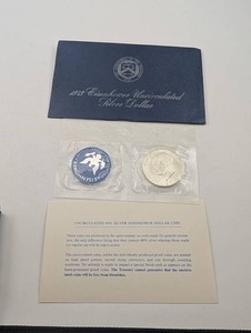 1973 40% Silver Eisenhower Silver Dollar Uncirculated Coin Set