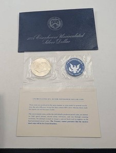 1974 Eisenhower 40% Silver Dollar Uncirculated Mint Set