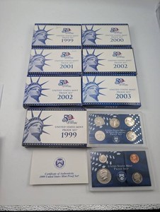 United States Mint Proof Set Mixed Lot 1999-2003