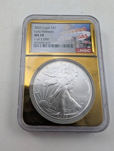 2025 American Silver Eagle NGC MS70 Early Releases