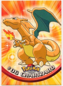 1999 Topps Pokmon TV Animation Edition Charzard #6 in Nice Condition