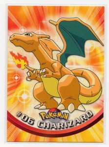 1999 Topps Pokmon TV Animation Edition Charzard #6 in Nice Condition
