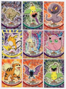 1999 Topps Pokmon TV Animation Edition #75 Graveler, #71 Victreebell, #42 Golbat, and More in Nice Condition