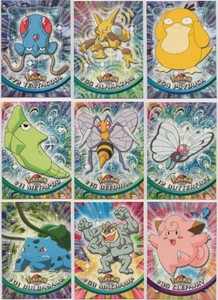 1999 Topps Pokmon TV Animation Edition #01 Bulbasaur, #35 Clefairy, and More in Nice Condition