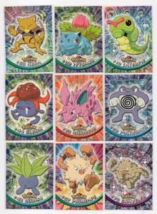 1999 Topps Pokmon TV Animation Edition #10 Caterpie, #43 Oddish, #63 Abra, and More in Nice Condition