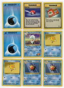 1999-2000 Pokmon Card Lot Including Staryu, Starmie, Mistys Dewgong, and More in Nice Condition