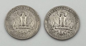 Pair of 1953-D Washington Quarters (90% Silver)