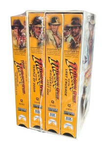 The Adventures of Indiana Jones Trilogy Box Set VHS Plus Young Indiana Jones (New Sealed)