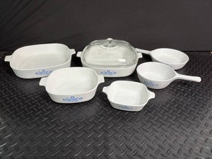 Corning Ware Blue Cornflower Bakeware (Lot of 6)