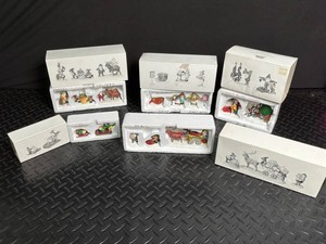 Christmas Village Figurine Sets in Original Boxes (Lot of 9)
