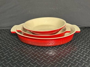 Le Creuset Stoneware Baker Set (Lot of 3)