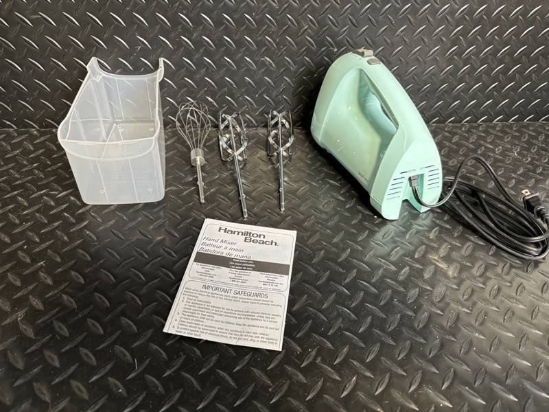 Hamilton Beach Hand Mixer with 2 Whisks & 2 Beaters - Open Box, Not Sealed