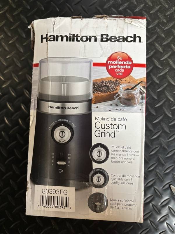 Hamilton Beach Custom Grind Coffee Grinder Open Box - Model 80393FG