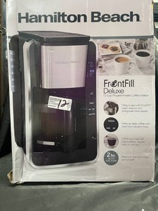 Hamilton Beach FrontFill Deluxe 12 Cup Programmable Coffee Maker Open Box
