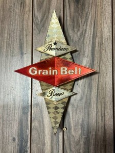Vintage Mid Century Grain Belt Beer Sign