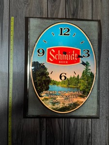 Schmidt Beer Light Up Clock