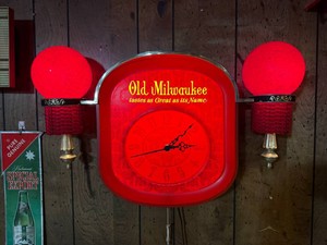 Old Milwaukee Lighted Wall Clock