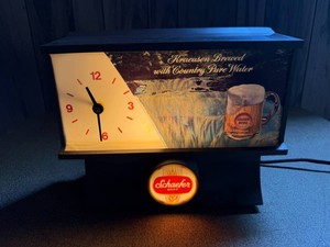 1967 Schaefer Beer Illuminated Motion Clock