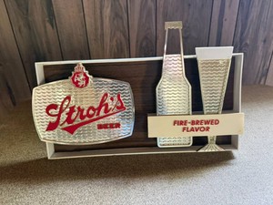 Strohs Beer Sign