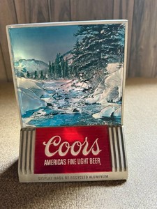 Coors Aluminum Countertop Bar Display Sign