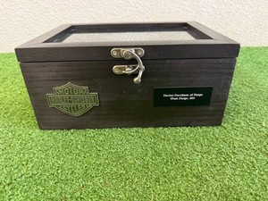 Harley-Davidson Wood Box wGlass Top
