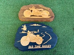 Motorcycle Wood Artwork
