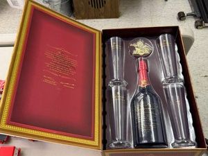 Budweiser Millennium Edition Bottle & Glasses