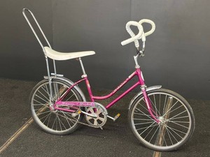 Vintage 1974 Schwinn Stardust Violet Bicycle With Wald Ramhorn Bars