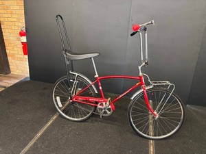 Vintage 1980 Schwinn Speedster Flamboyant Red 24 S-6 Wheels With Front Rack