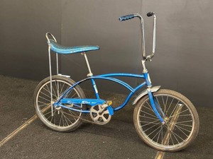 Vintage 1977 Schwinn Sting-Ray Sky Blue Bicycle