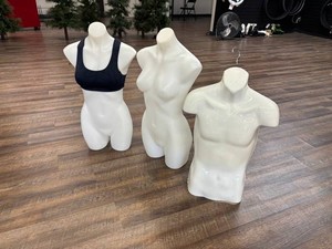 Torso Mannequins & Retail Display Fixtures Mixed Lot