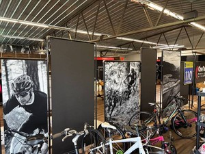 Bicycle Lifestyle Print Display Panels on Heavy Cardboard